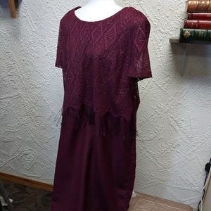 Halmode Plus purple dress 22W